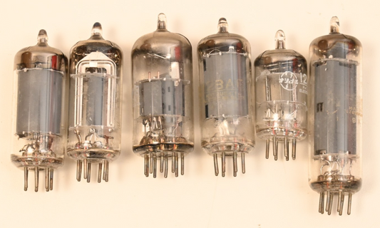 Lot of 6 Vacuum Tubes 1950s/60s Tube Radio Matsushita JAPAN SEICO
