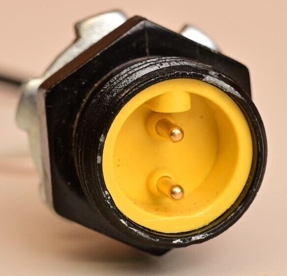Brad Harrison 2-Pin Gold Plated Connector Industrial Panel Mount