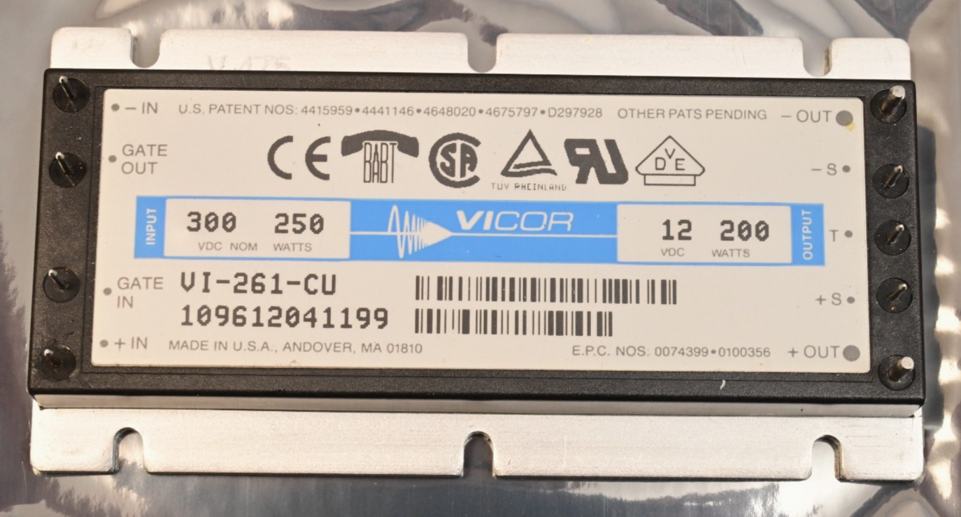 Vicor VI-261-CU DC-DC Converter Power Module 12V DC 200W