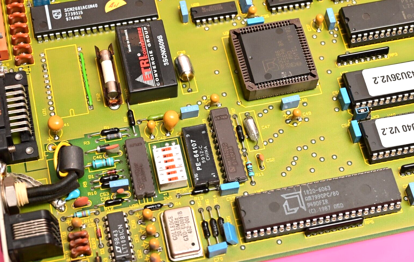 VG Data Systems PB-I-743 Vintage Schroff VME Style CPU Board N80C186 P82C08-10