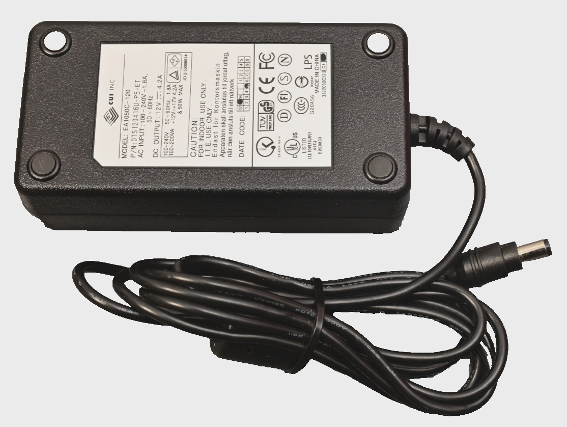 CUI Model EA1050C-120 DC Power Supply 12V@4.2A