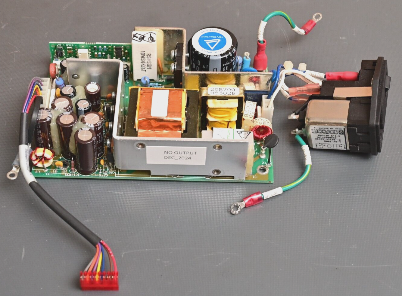 Cherokee International QF23L1 DC Power Supply w/ Line Module & Wiring As-Is