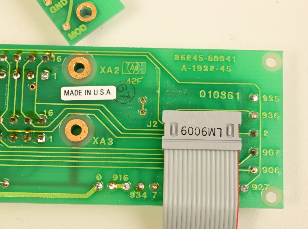 HP 8620A Backplane PC Boards Gold Plated CINCH 252-15-30-341 Card Edge 9003/9006