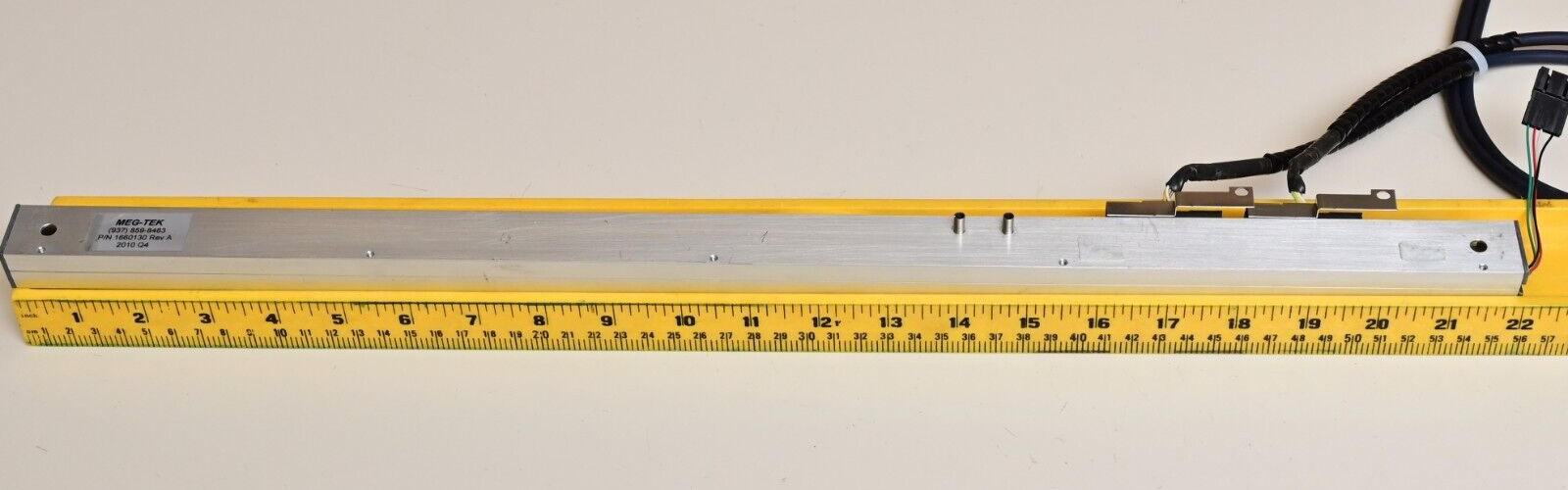 ~21" MEG-TEK Dual Optical Linear Encoder w/ Limit Sensor P/N 1660130 Rev A