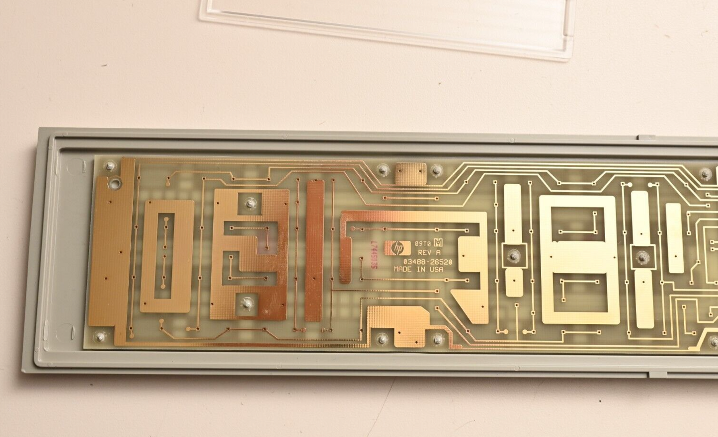 HP 3488A Switch Control Front Panel Buttons Gold PCB