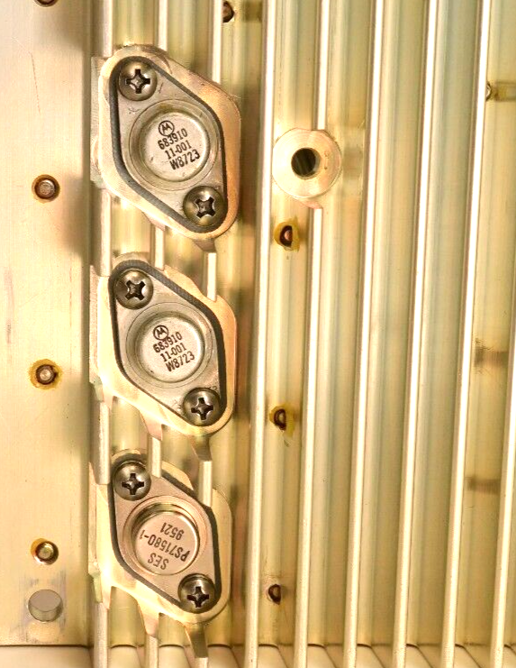 Vintage Military Power Supply Heat Sink Circuit Board Torotel Xfrmrs/Chokes/Caps