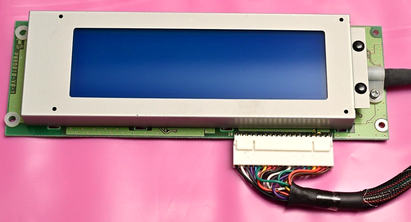 Optrex DMF5010 NB-FW-BFN LCD Display Assembly w/ Backlight Blue/White with Cable