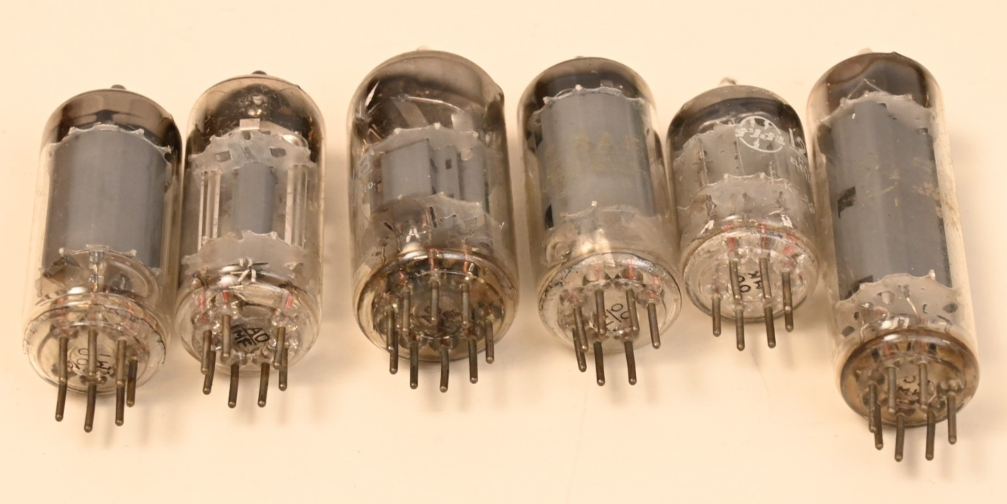 Lot of 6 Vacuum Tubes 1950s/60s Tube Radio Matsushita JAPAN SEICO