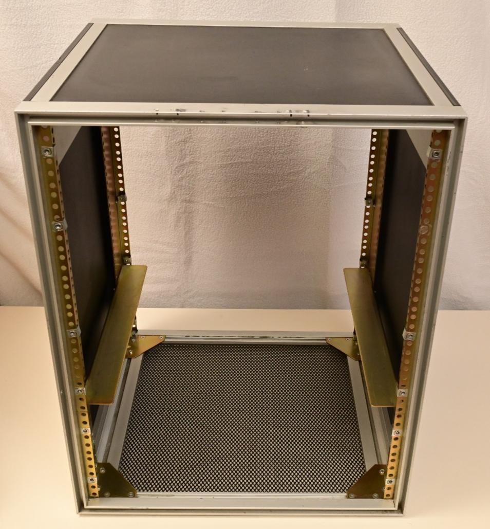 IMS Enclosures 14U Rack Mount Cabinet ~18" Deep Aluminum/Black Fold Out Handles