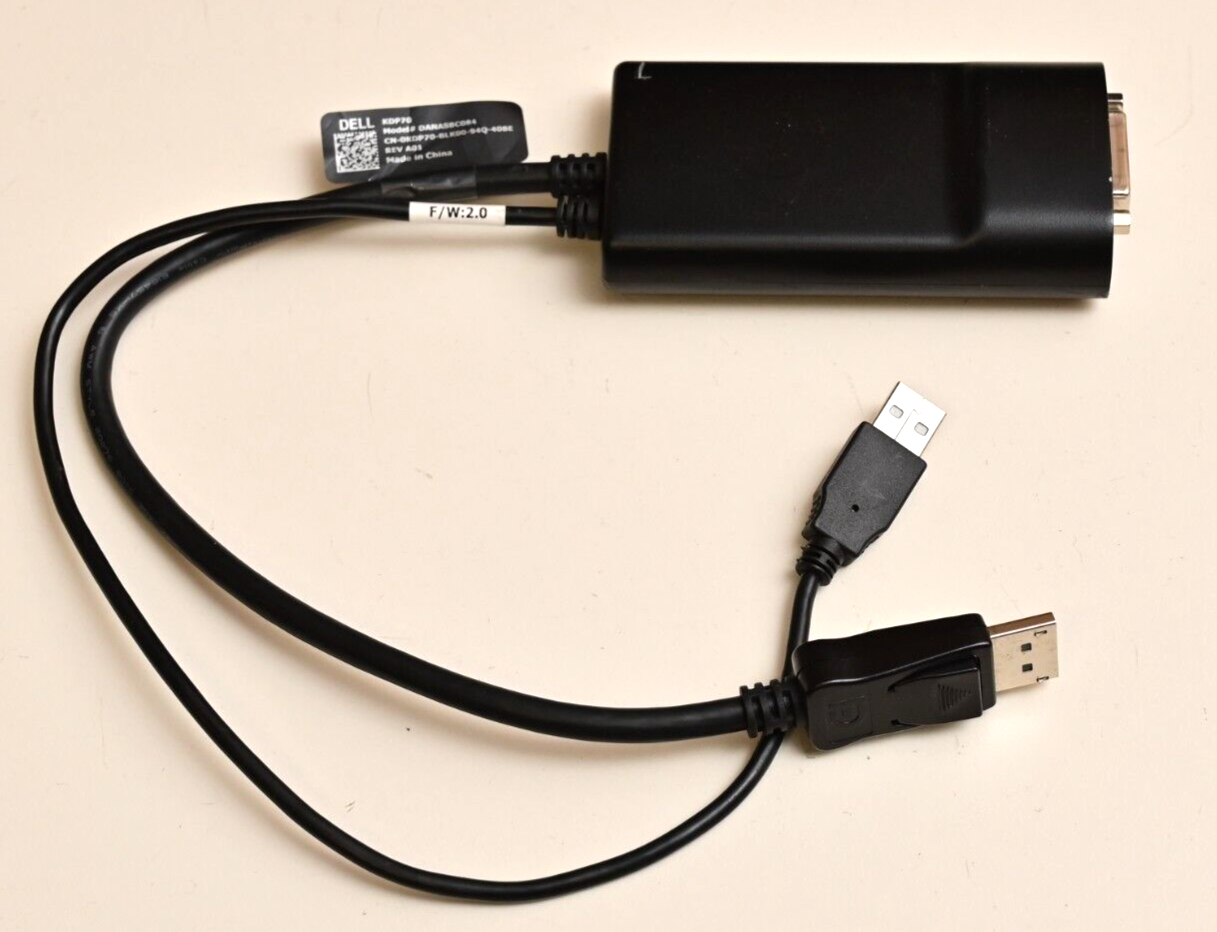 DELL DANASBC084 DisplayPort to DVI-D Adapter