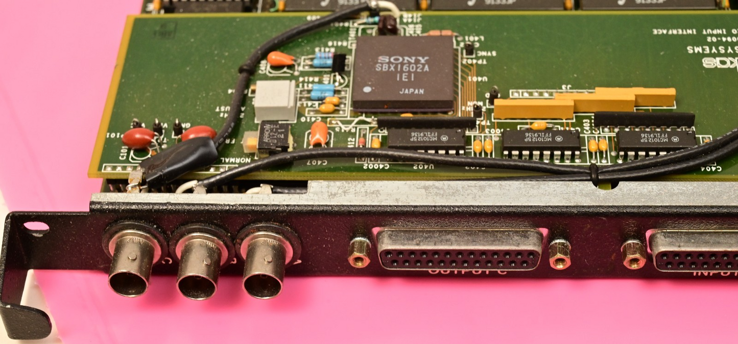 Abekas Video Systems A84 Serial Video Input Interface Sony SBX1602 IDT 7201LA50P