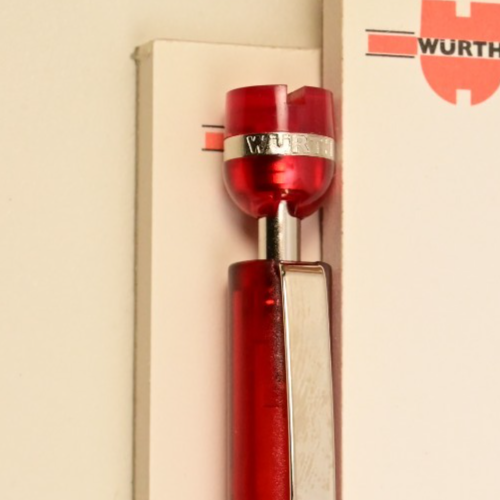 Vintage & Interesting Wurth Ballpoint Pen Red with Notepads Wurth USA