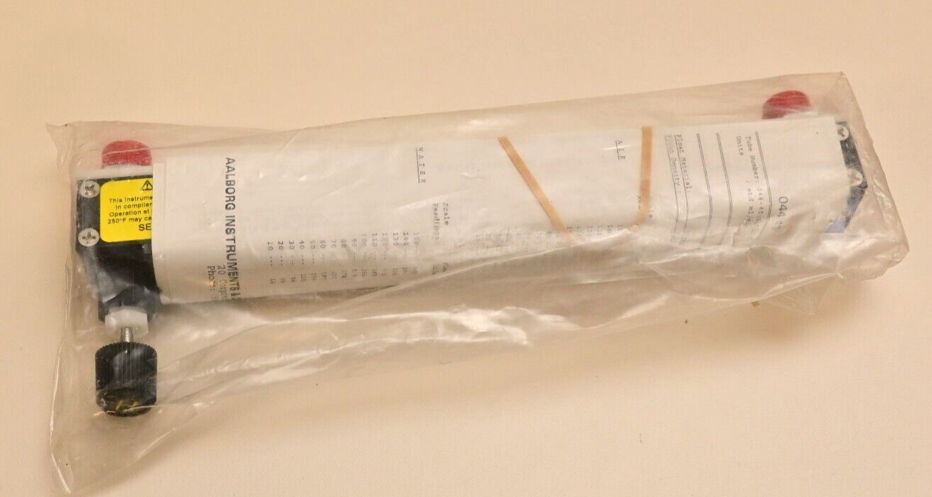 Aalborg Instruments 044-40 ml/min Flowmeter Flow Tube New Sealed