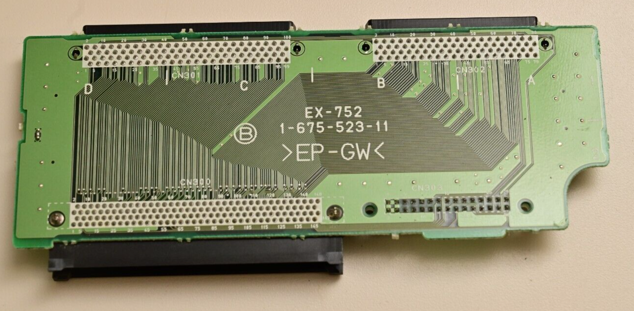 Sony DSR-2000 Pro DV Deck Connector PC Board 1-675-523-11 EX-752