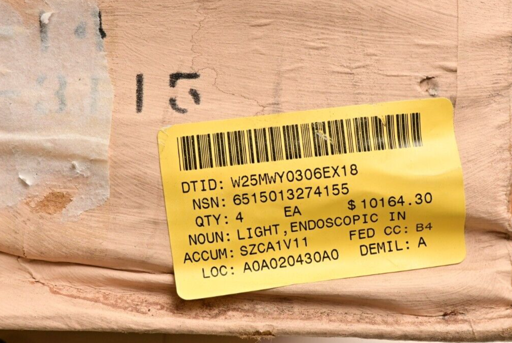 Burton Medical Products Duolume Dual Endoscope Lamp Supply NOS $10k Mil Surplus