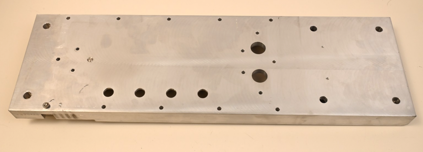 20" x 6" x 1" Machined Aluminum Heatsink Assembly Sciex Mass Spec 7.7 lbs