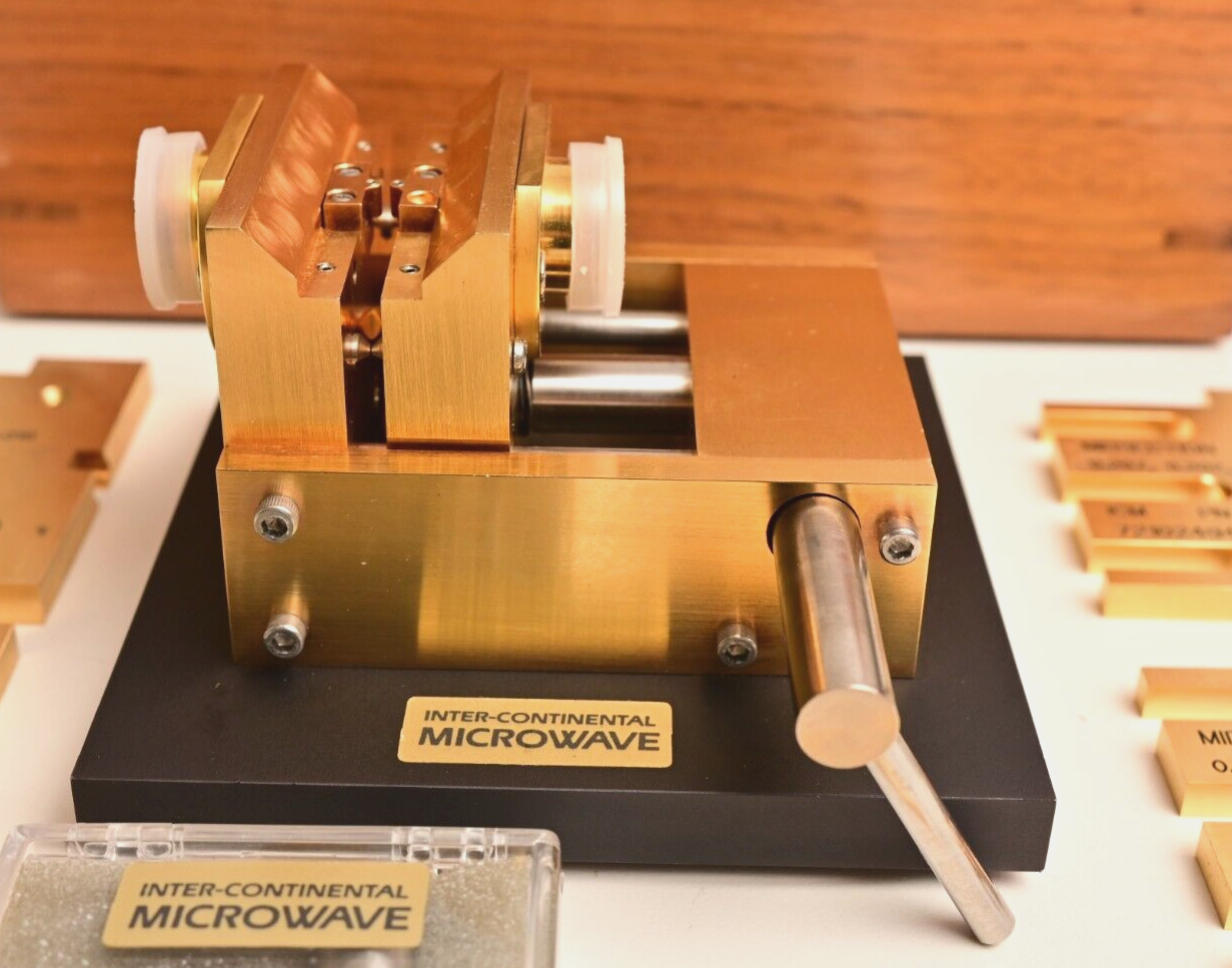 Inter-Continental Microwave TFC-1047 RF Test Fixture w/ Midsections Gold Plated