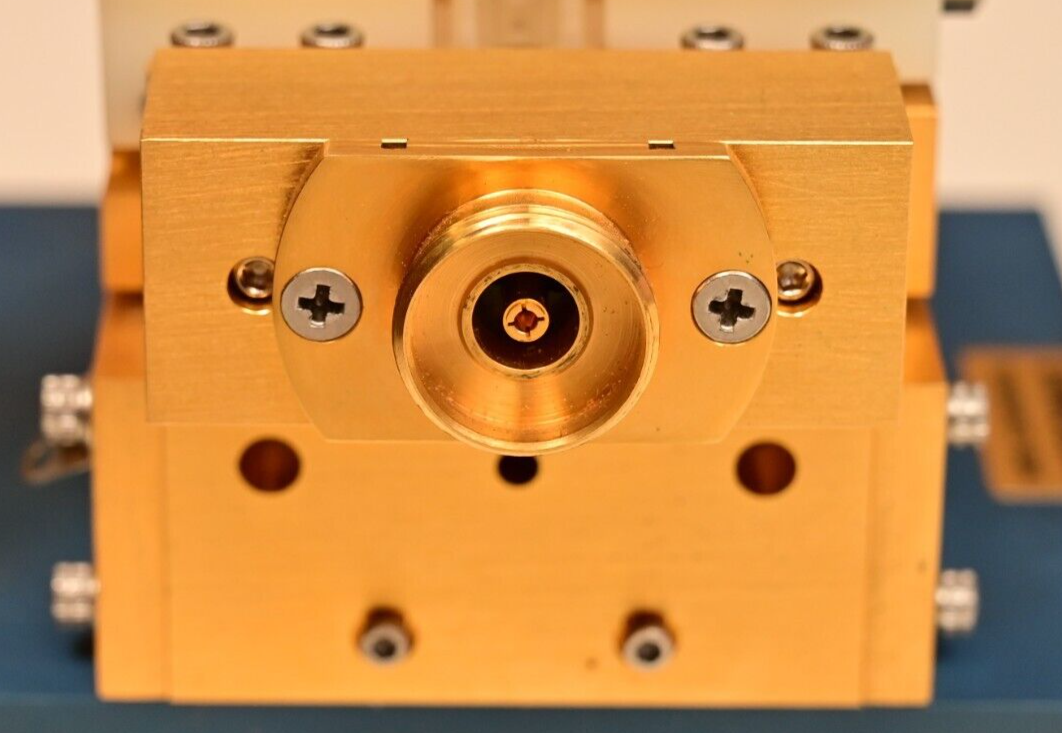 Inter-Continental Microwave RF Test Fixture A0135946A w/ Midsections Gold Plated