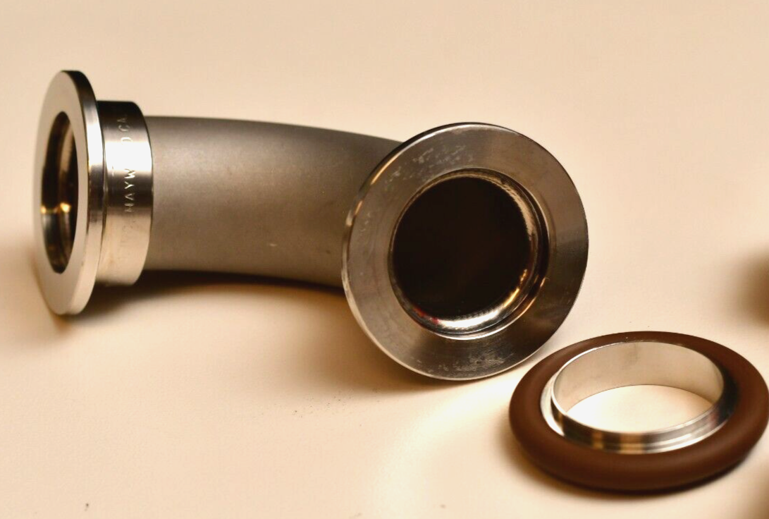MDC Hayward High Vacuum 90deg Elbow 40mm OD Flange (KN40/NW40) with Alloy Clamps