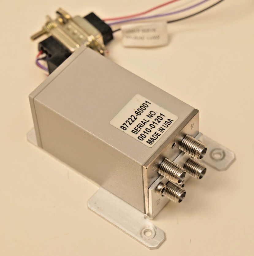 Agilent 87222-60001 26.5GHz Microwave Switch Coaxial SMA w/ Mount & Cable
