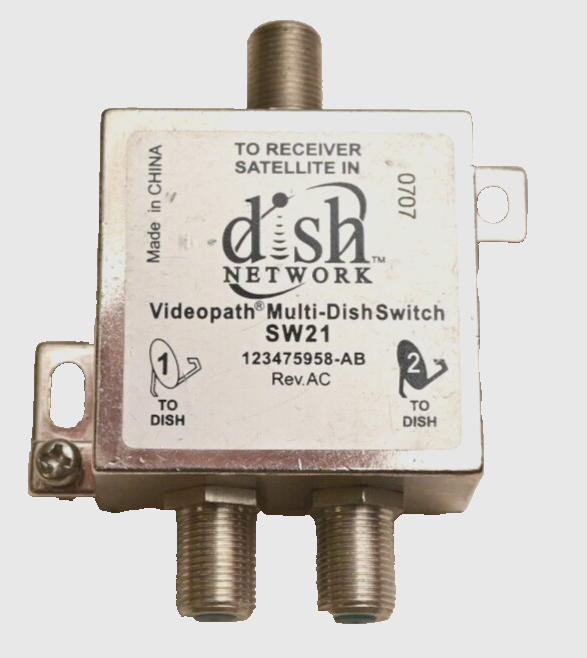 Dish Network Videopath 2-Port Multi-Dish Switch SW21 (Two Dish One Receiver)
