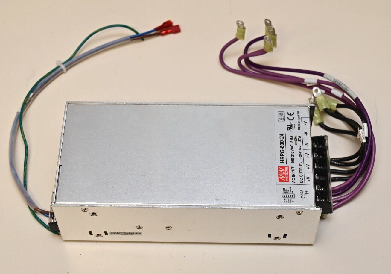 Mean Well HRPG-600-24 DC Power Supply 600W 24V@27A 100-240VAC Input