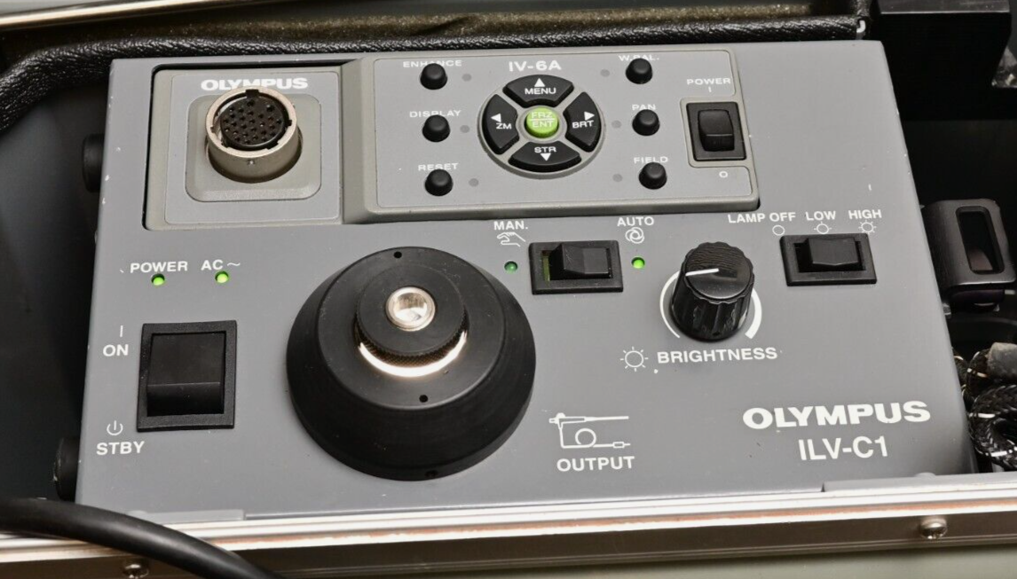 Olympus ILV-C1 DSM-2 Borescope Illuminator Floppy LCD w/ Case 944th Engine Shop