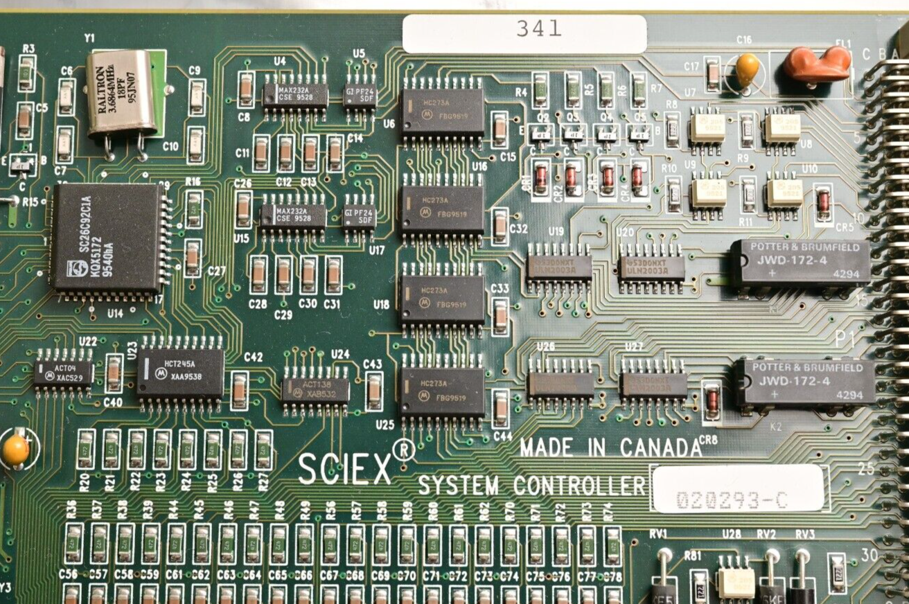 Sciex API 100 Mass Spectrometer System Controller Dual MC68k ICs NAT9914APL CPU