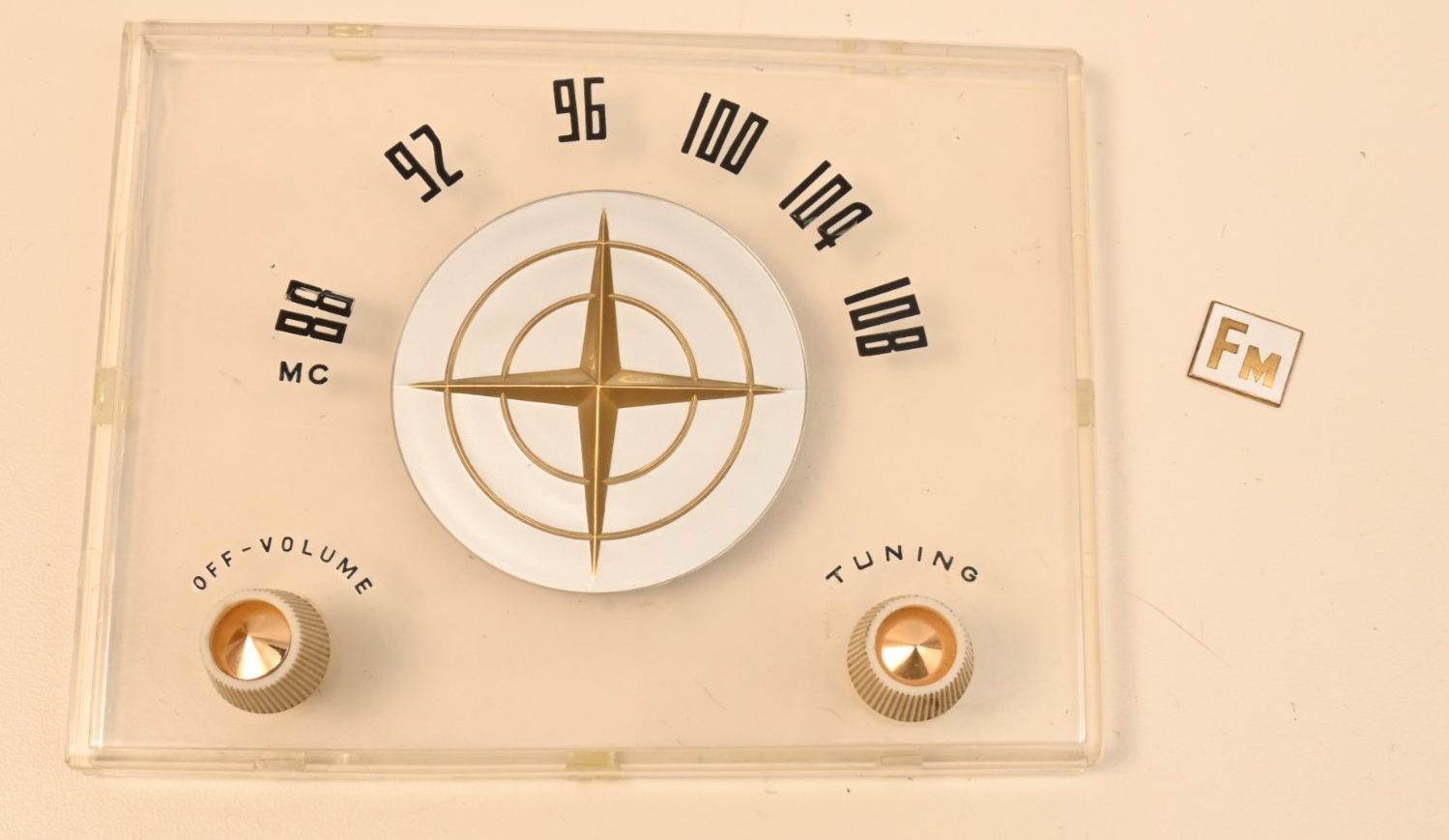 1950s/60s Japanese Radio FM Dial Volume & Tuning Knobs SEICO Japan