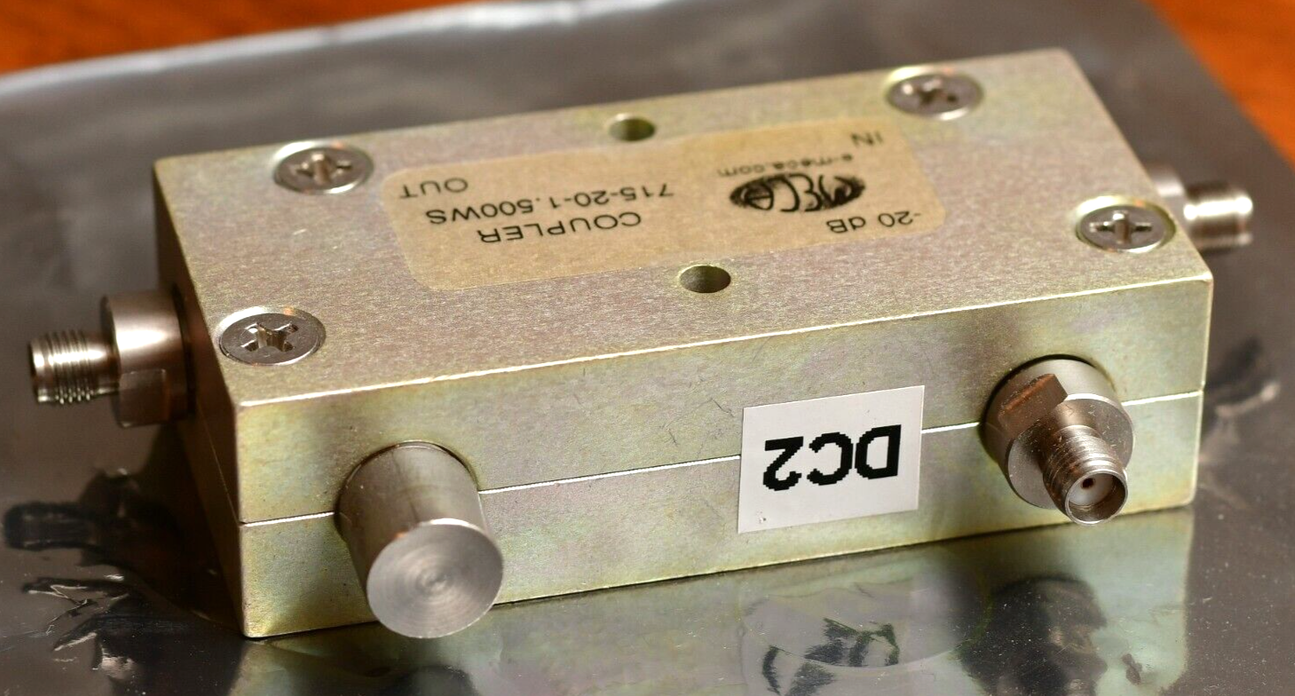 MECA Directional Coupler 715-20-1.500WS -20dB Output SMA 800MHz-2.2GHz