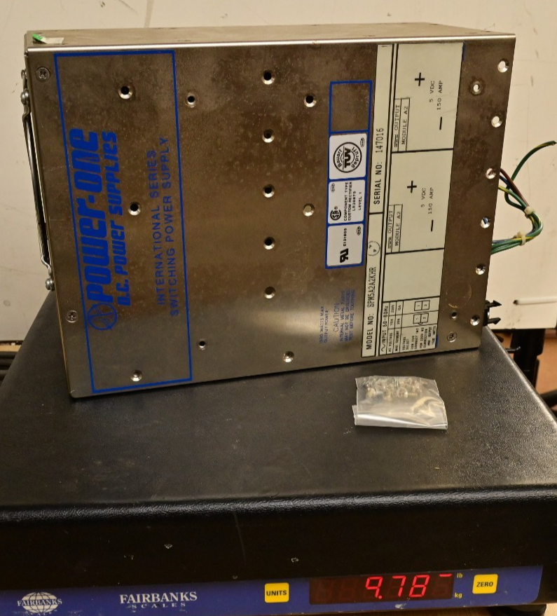 Power-One SPM5A2A2KHR DC Power Supply Chassis Empty As-Is 1500W 2x5V@150A 300VDC