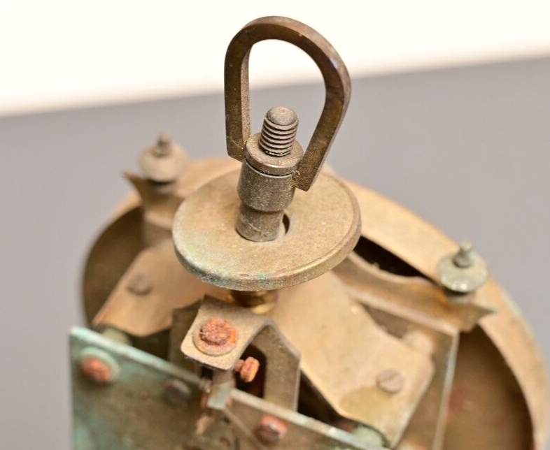 Schatz 400 Day Clock Parts ~1950s Germany Flaking Paint, Decrepit