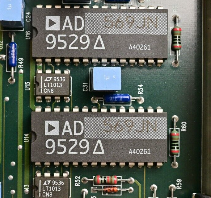 Sciex API 100 Mass Spectrometer QPS Exciter Card Analog Devices AD569JN 015650-B