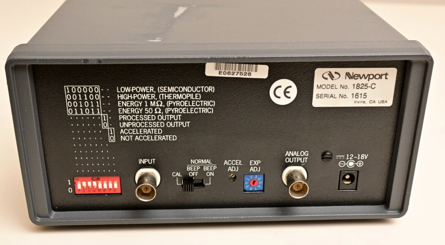 Newport 1825-C Power/Energy Meter Semiconductor/Thermopile/Pyro Laser