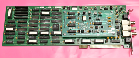 Dynagen 16-bit ISA Card 20097-01 Rev B w/ 20099 Color Board 3x BNC Vintage