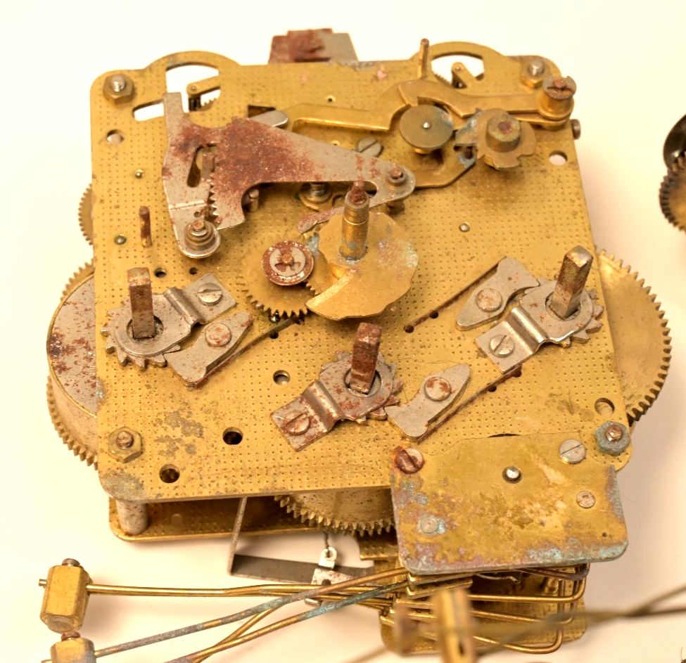 Lot of 4 Hermle Antique Brass Clock Movements 82 K 87 Black Forest 81 Emperor