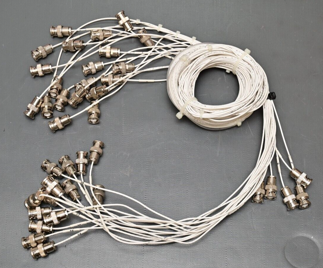 BD Becton-Dickinson LSR II Flow Cytometer BNC to BNC Cable Set of 20 Cables