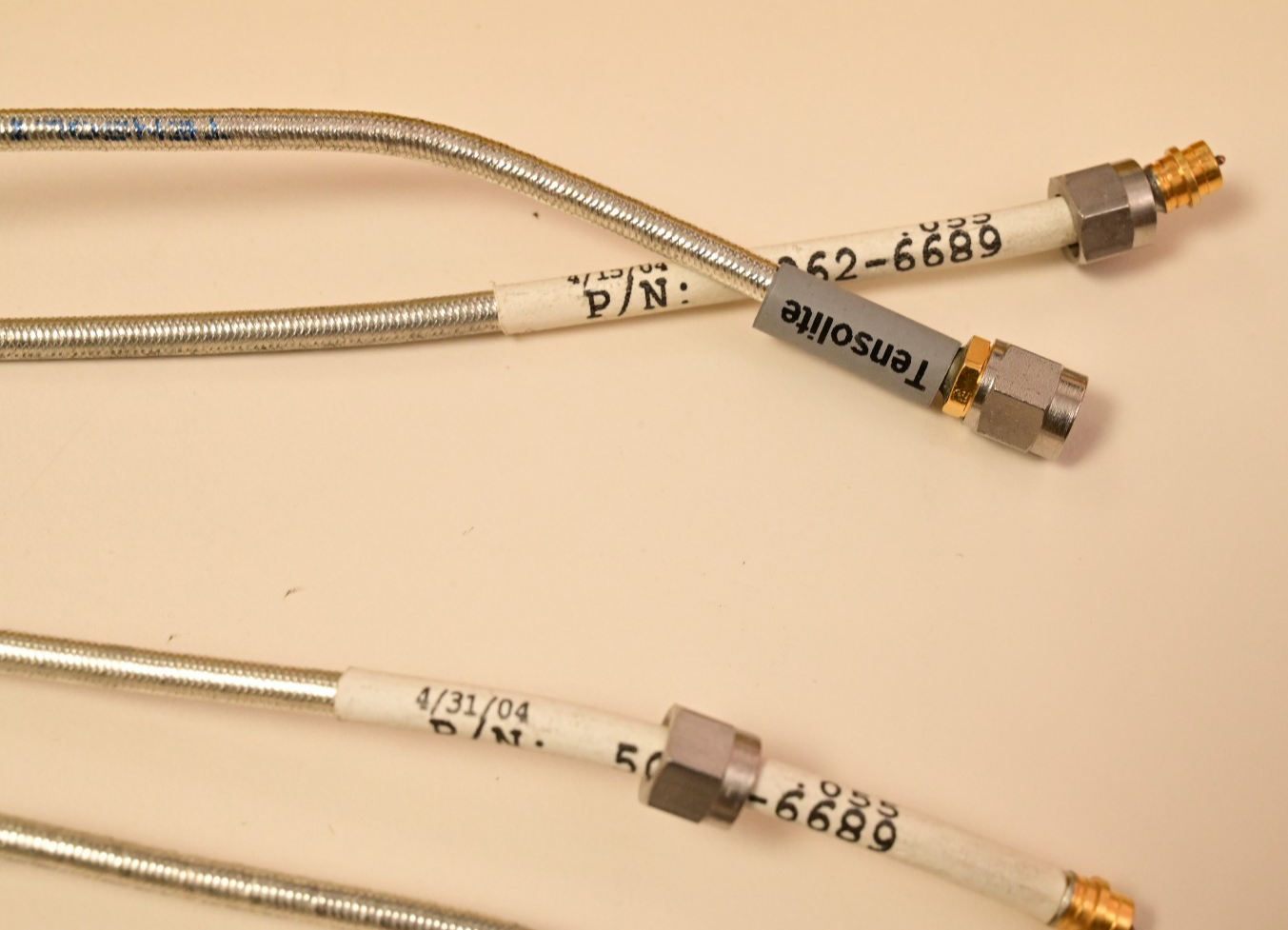 Lot of 26 Tensolite Flexible Coaxial SMA-m Cables Agilent GS-9200
