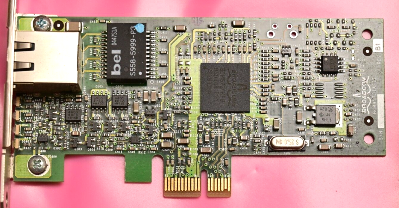 Lot of 6 Ethernet NIC Cards PCI PCIe Various Brands 3COM Broadcom Untested