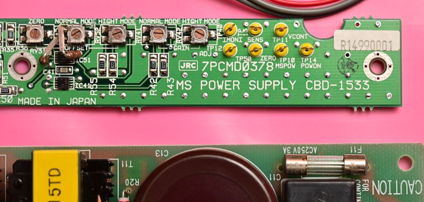 JRC MS Power Supply CBD-1533 Cosel LDA30F-15 Agilent E6393A