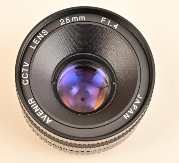 Avenir CCTV Lens 25mm f/1.4 C-Mount Machine Vision Scientific Japan