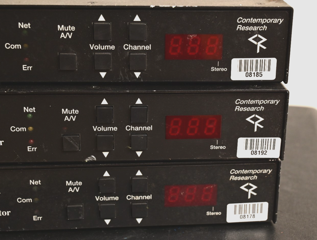 Lot of 3 Contemporary Research ICW-STA Stereo TV Tuners for Parts MC68k TDA9855