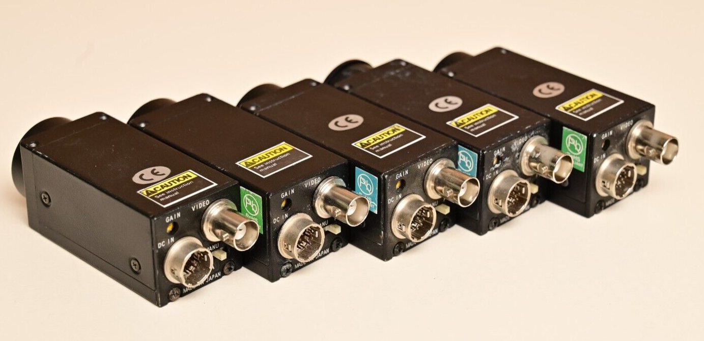 Lot of 5 Sentech STC-400HOL 1/2" Monochrome CCD Cameras Machine Vision C-Mount