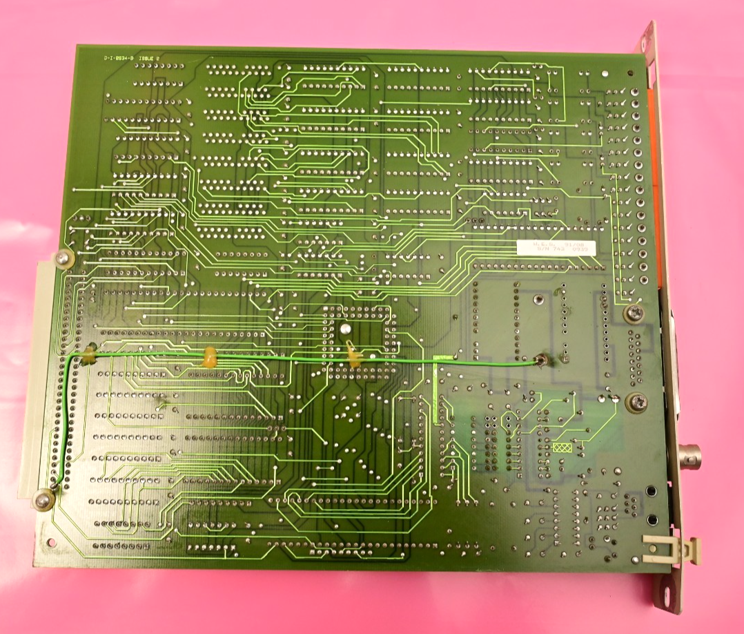 VG Data Systems CPU/Lan PC Board Vintage ICs AM7990PC/80 AMD N80186-10 EPROMs