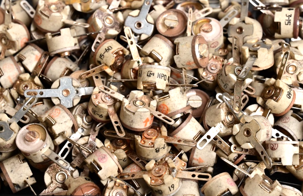 180g Lot of 119 Ceramic Trim Variable Capacitors NOS Assorted 15-60 10-60 ST