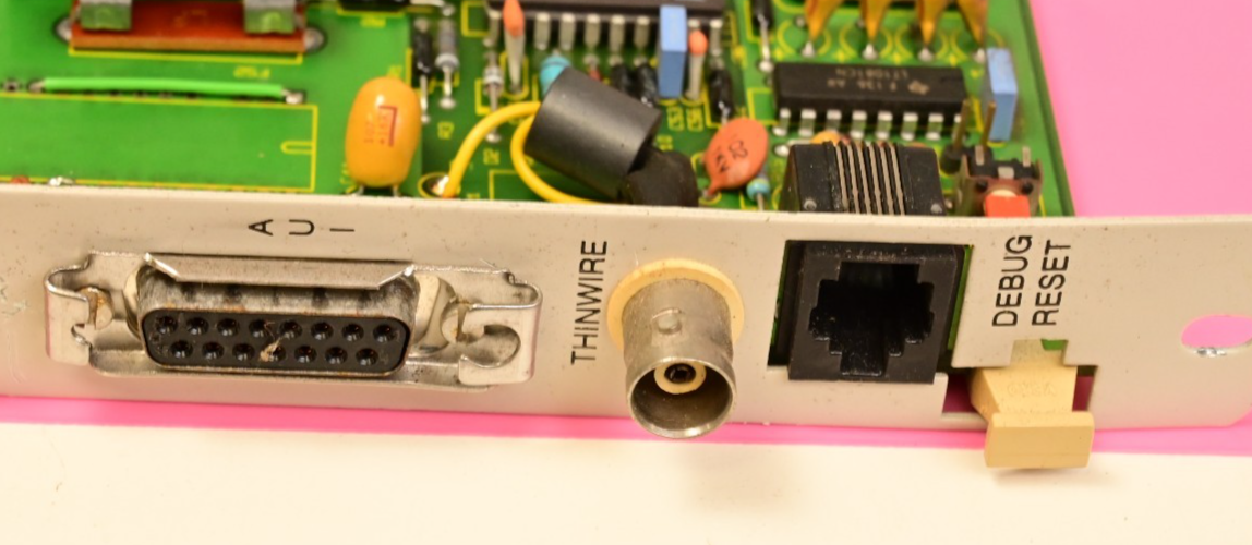 VG Data Systems CPU/Lan PC Board Vintage ICs AM7990PC/80 AMD N80186-10 EPROMs