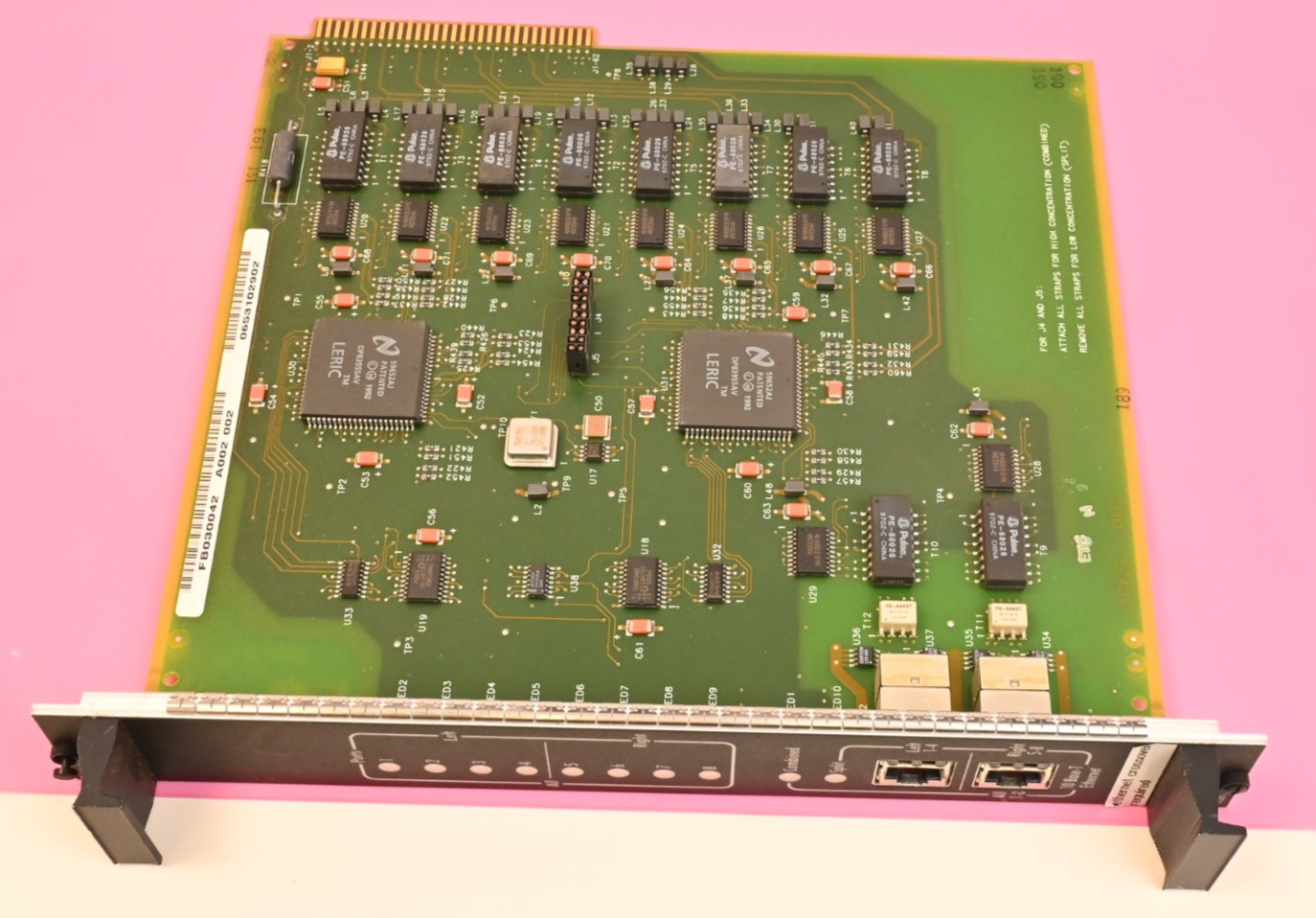 AG Communication Systems HUBS Card 10Base-T Ethernet National DP83955AV LERIC IC