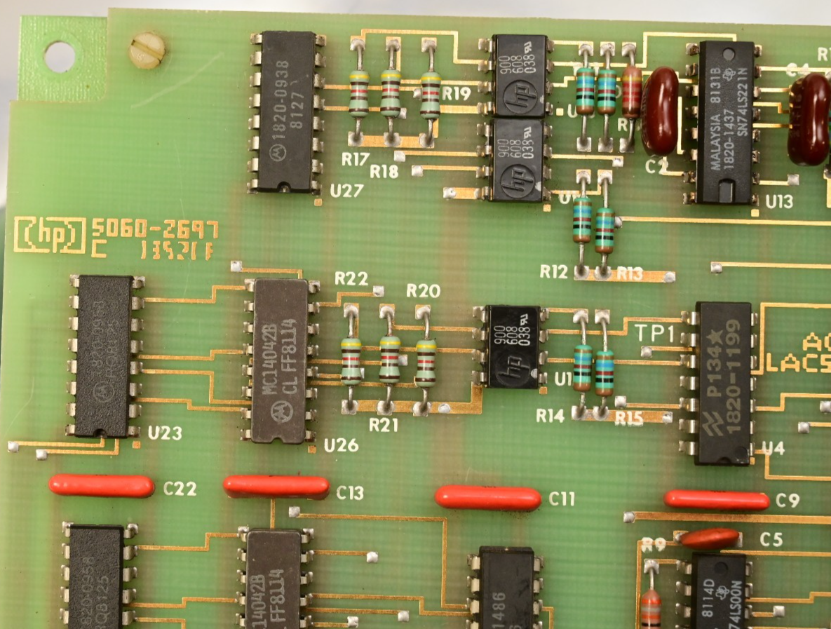 Vintage Hewlett Packard 6002A Main PCB Board Gold ICs GPIB AD 8128 ADC 26-0140