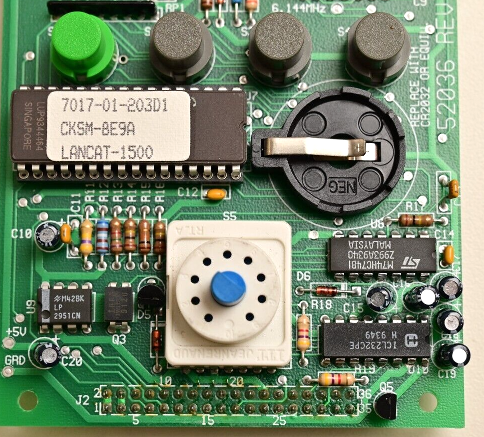 Vintage Electronics PC Boards & LCD Module Samsung SMC-1640A Omron Relays EPROM