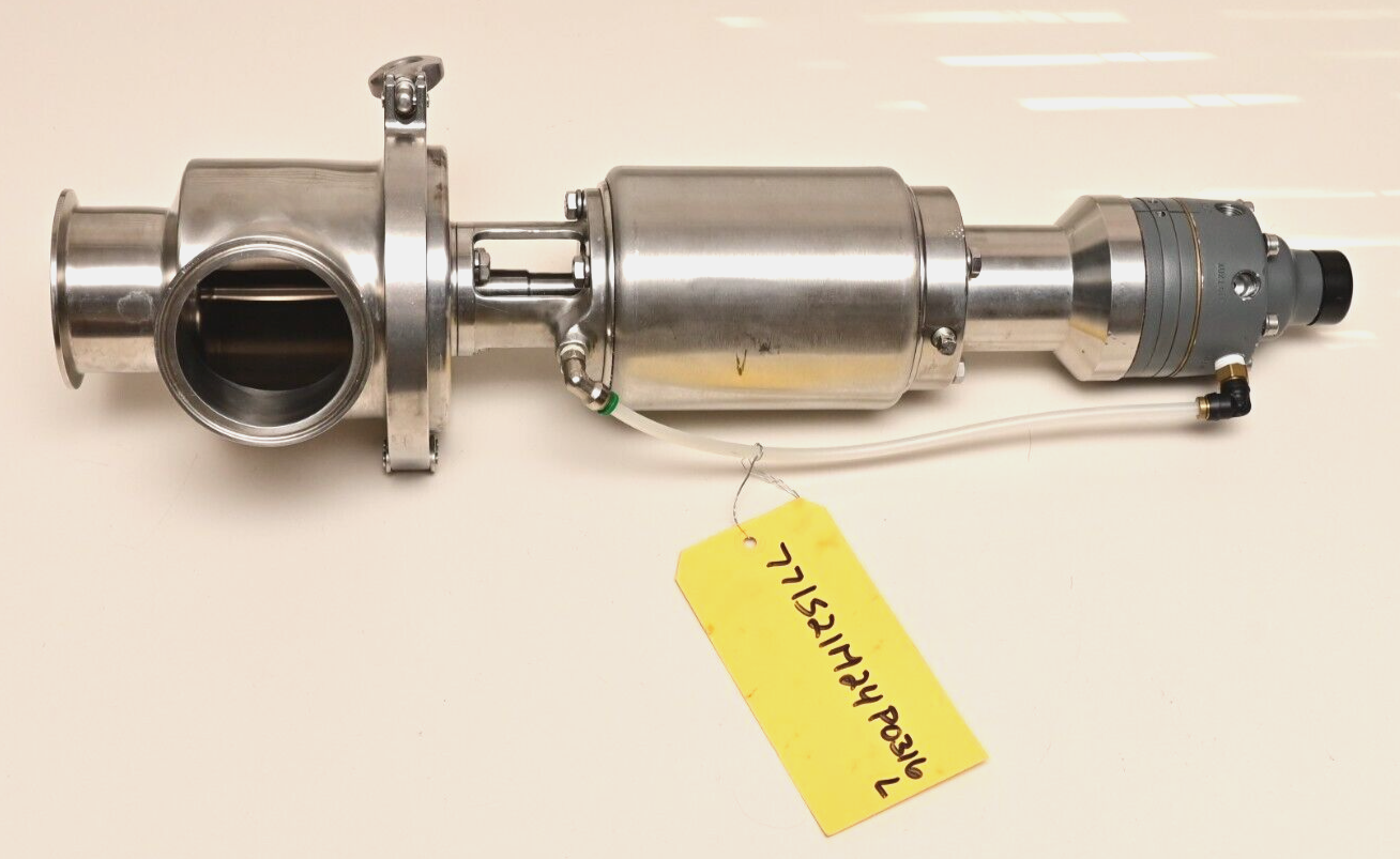 Alfa Laval 316L 3" Throttling Valve 771S-21M-24P-x-316L Siemens 73N-B Positioner
